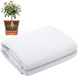 GIONAR 4m x 1.5 m Filtervlies für Pflanztöpfe -Schneidbar Plüsch für Blumentöpfe -150g/m² Pflanzkübel Unkrautvlies-Topfpflanze Verhindert Staunässe