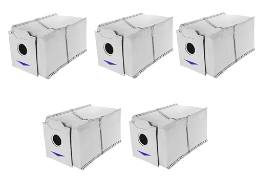 Image of 5Pcs Dust Collection Bags Compatible with Ecovacs Deebot N30, N30 Plus & N30 PRO Omni Vacuum Cleaner, Replenishment Kit Replacement Parts, Replacement Accessories Capabilities Large Dust Bags