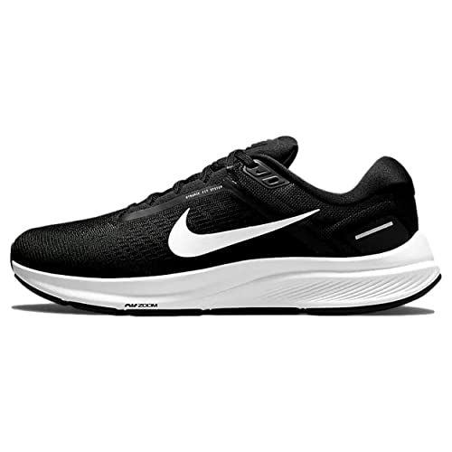 Nike Air Zoom Structure 24 Walking-Schuh Black/Metallic Silver-Off Noir 42