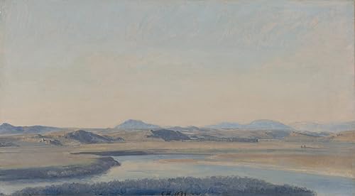 Tableau paysage du Tibre à Acqua Acetosa par Constantin Hansen