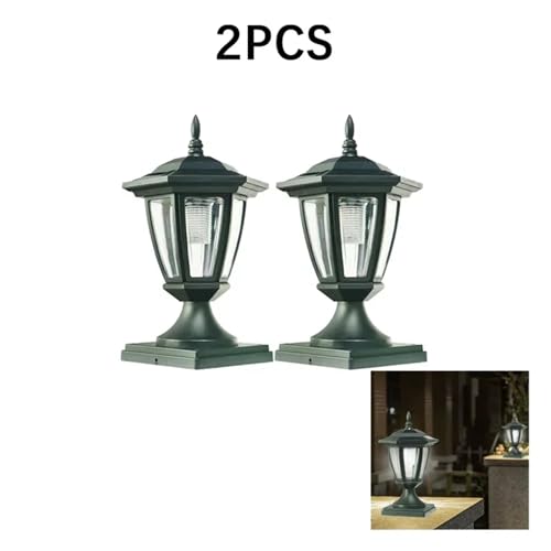 Evita zonas oscuras con valla de luz solar IP65 exterior impermeable pack de 2 unidades 2