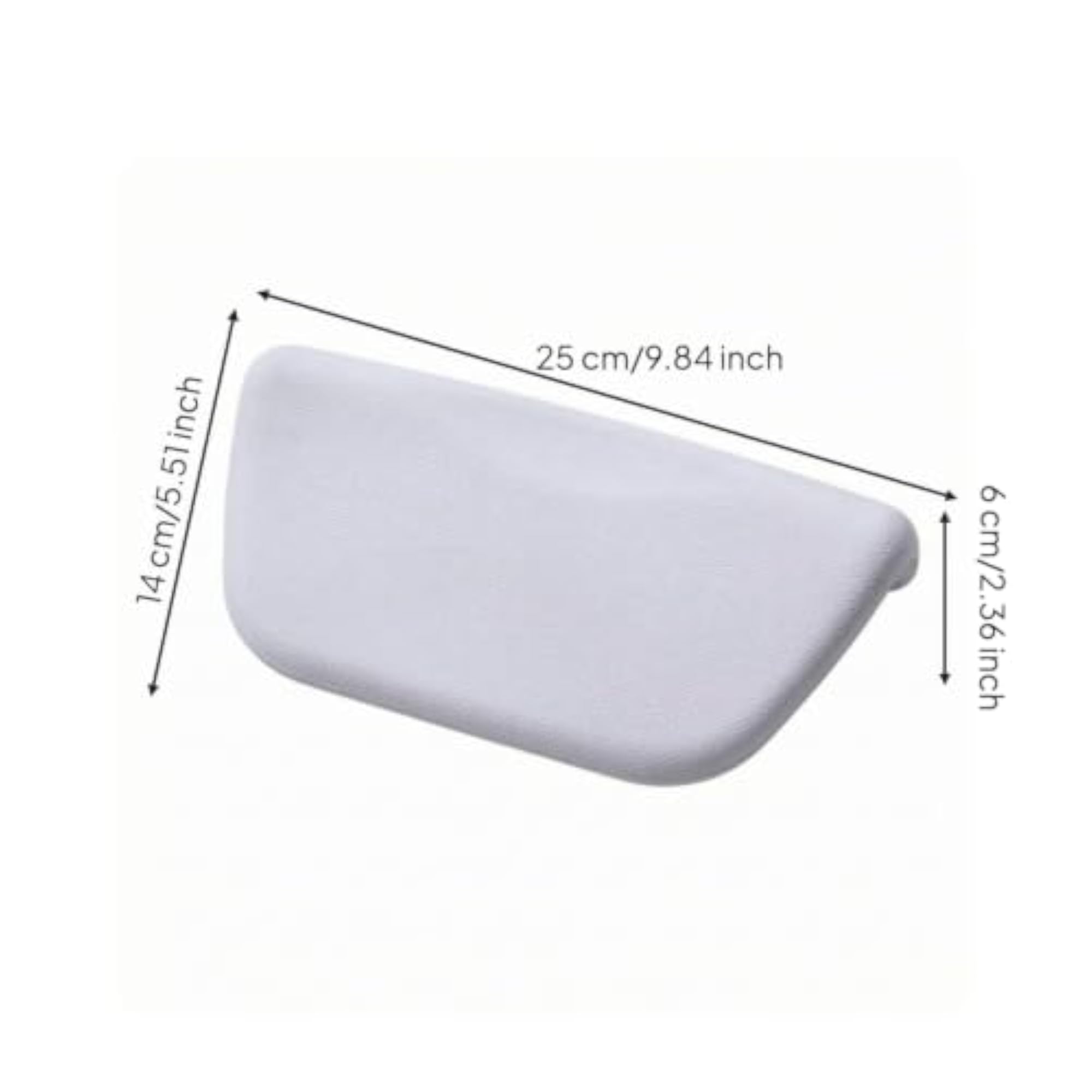 Waterproof Bathtub Headrest Pillow Ergonomic Bath Pillow with Neck