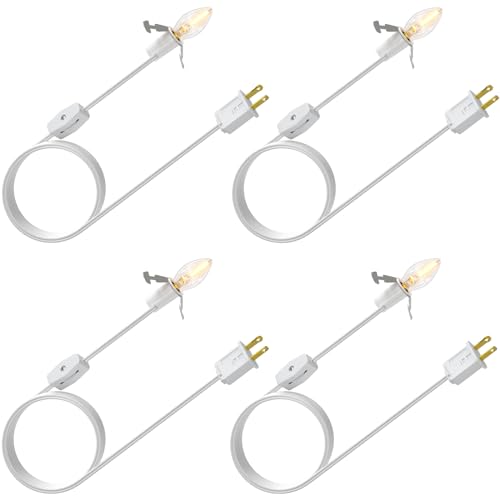 La Mejor Lista de Moldes de focos navideños disponible en línea. 41 SURAIELEC Cable de accesorio de 6 pies con una foco LED, kit de luz de repuesto de molde de soplado de Navidad, foco única con cable para casa de pueblo de Navidad, proyectos de...