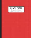  Graph Paper - Composition Notebook: Quad Ruled Composition Notebook for Math and Science Students  5x5  200 pages  7.5\" x 9.25\"  Really Red