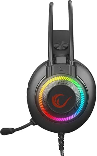 Rampage RM-K27 X-JAMMER Rainbow Ledli PC USB 3.5M PS4-XBOX-Mobile Gaming Oyuncu Mikrofonlu Kulaklık - Görsel 3