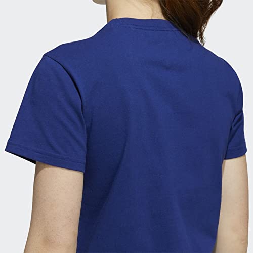 Adidas Women's Badge Of Sport Classic Tee, Victory Blue, Small #TOP5