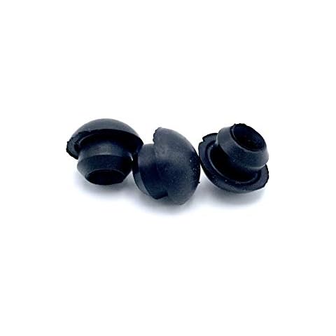 8mm Floor Bottle Jack Plugs - 3 Pack, Black Rubber Hydraulic Filler Bung For Oil Reservoir Hole Cover