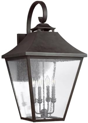 Feiss Generation Lighting-Sean Lavin-Outdoor Wall Lantern Stainless Steel in Traditional Style-17 Inch Wide by 33.38 Inch Tall