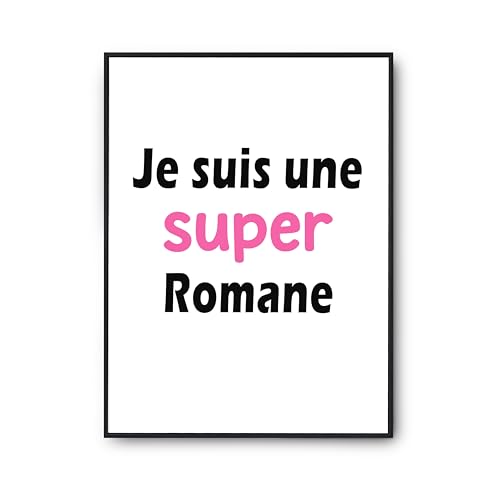 Décoration murale salon avec l'affiche Romane, un poster unique imprimé en France