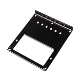 Healifty Top-Loading Guitar Bridge Plate for Tl Electric Guitar with Double Pickup Cutout Replacement Part Accessories 4In