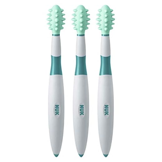 NUK Adult Toothbrush, 3 Count, Battery Powered