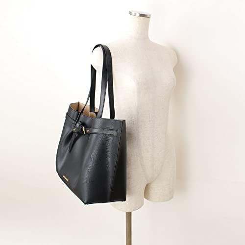 Michael Kors Emilia Large Tote Leather Shoulder Purse Handbag In Black #TOP4