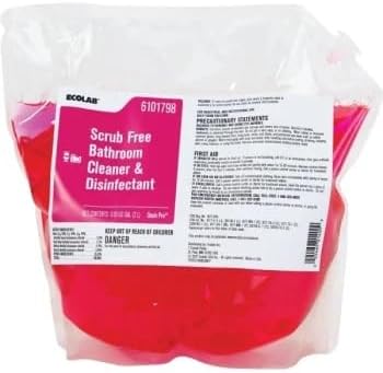 Ecolab Scrub Free Bathroom Cleaner & Disinfectant, 2 Liter, Case Of 2 6101798