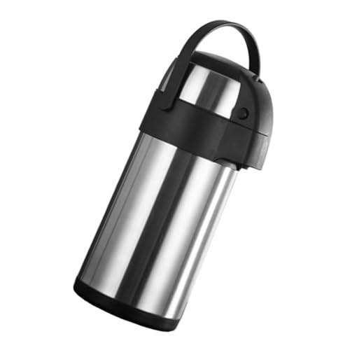 FUNOMOCYA Insulated Stainless Steel Large Coffee Carafe Pump Hot Cold Insulated Water Bottle Home Office Use