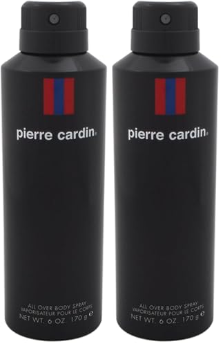 Pierre Cardin Body Spray for Men, 6 Ounce, Multicolor (I0001507) (Pack of 2)