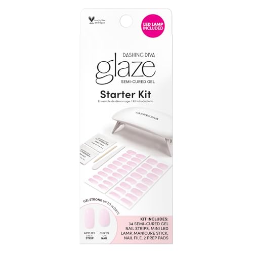 Dashing Diva Glaze Semi-Cured Gel Starter Kit 7 Piece Set