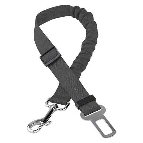 Image of Foodie Puppies 3-in-1 Reflective Dog Car Safety Harness Leash with Adjustable Bungee Seat Belt Strap, 360 Swivel Carabiner & Quick Release Buckle for Safe Car Travel, Walking (Colour May Vary)