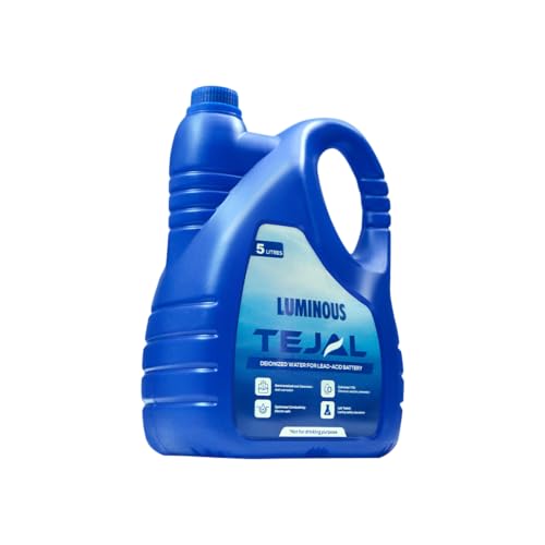 Image of Luminous Tejal Deionized Water - 5 Litre | Ultra-Pure Battery Water for Inverter & Automotive Batteries | Prevents Mineral Buildup | Enhances Battery Life