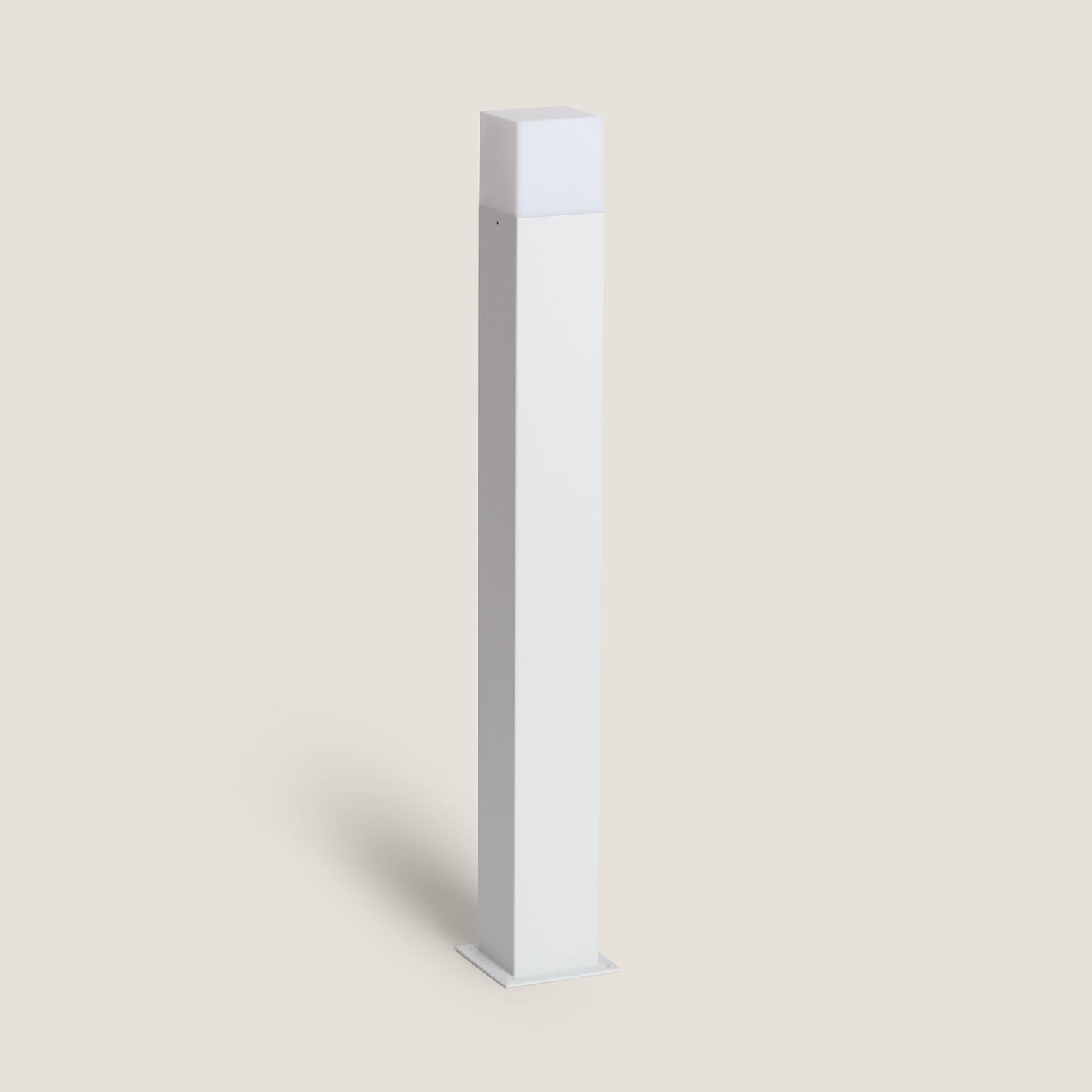 LEDKIA Baliza Exterior Superficie Pie 74cm Augusta Blanca Blanco