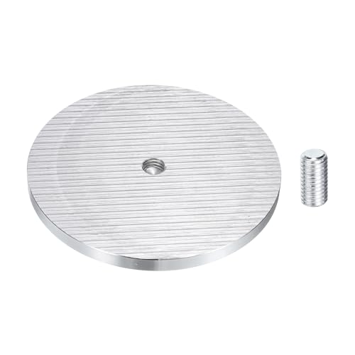 Disco de aluminio con rosca M10 que garantiza estabilidad en mesas de cristal