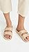 Freedom Moses Women's Moses Two Band Slides, Sands, 8-9 Medium US