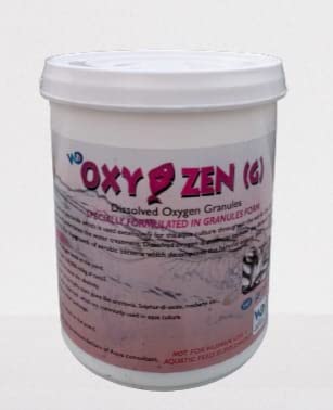 POND MASTER Oxy Zen G Dissolved Oxygen Granules 1kg for Fish Shrimp Farming Pond Aquarium Biofloc RAS | Calcium Peroxide Based Aquaculture Oxygen Enhancer Granule for Water Quality and Aeration