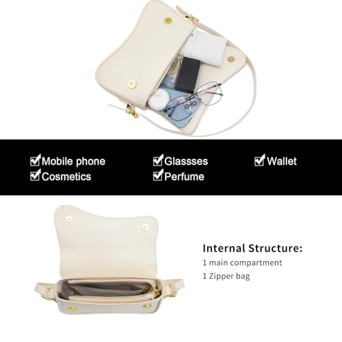 Image of PU Leather Tote Bag for Women with 2 Removable Straps and Zipper Closure