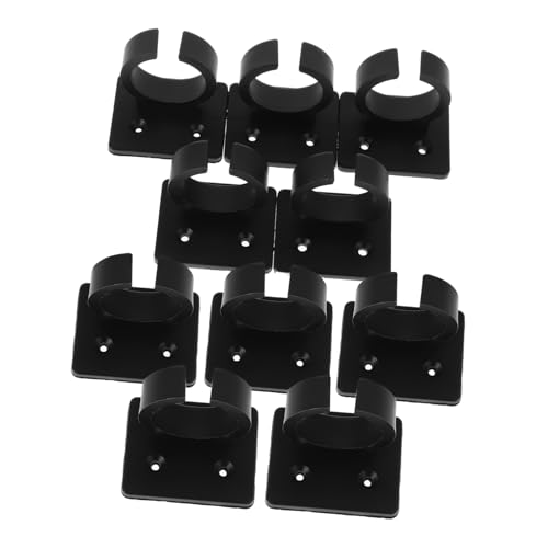 Milisten 10pcs Adjustable Desktop Microphone Holder with Wall Mounted Clip for Space Saving Home Durable Design for Interviews and Karaoke Firm Grip for Stability