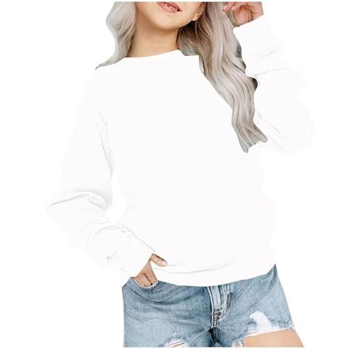 Boy Girls Long Sleeve T-Shirt Casual Pullover Sweatshirt 2025 Fall Fashion Crewneck Basic Blouse For Children 1-12Year