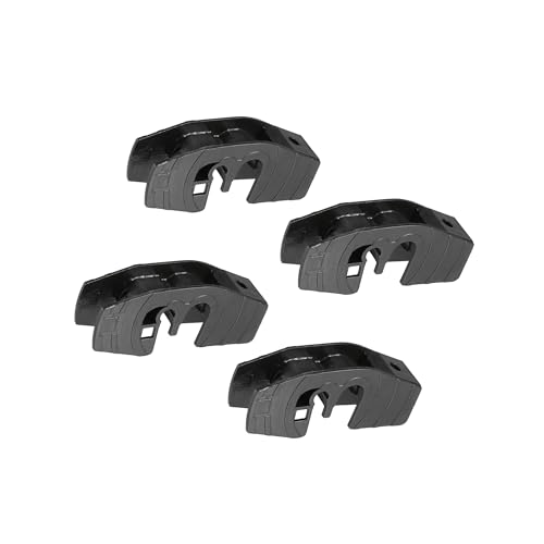 INFINAUTO Universal Front Wiper Blade Arm Adapter Clip Type-A - Pack of 4 Black Stylish Design