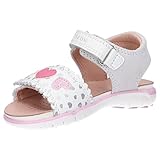 breathable Geox Jungen Mädchen B Delhi Girl Sandal, White/PINK, 27 EU