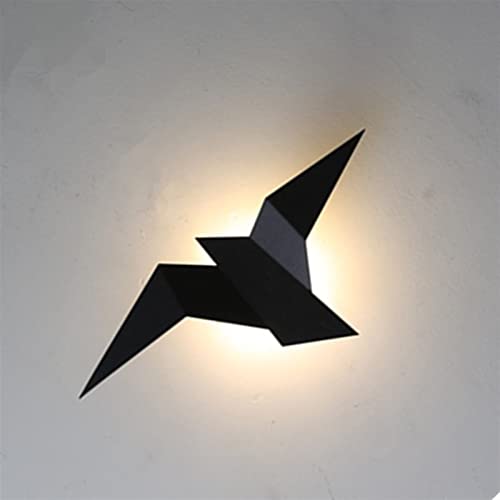Aplique de pared LED moderno tipo lámpara de pájaro de hierro para iluminación interior de diseño