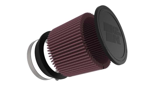 Image of K&N Universal Clamp-On Air Filter: High Performance, Premium, Washable, Replacement Engine Filter: Flange Diameter: 5 In, Filter Height: 5 In, Flange Length: 1 In, Shape: Round Tapered, RU-5109