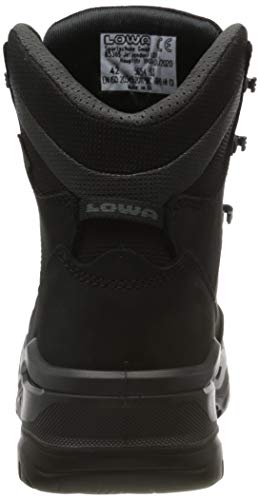 LOWA RENEGADE Work GTX black Mid S3S CI, Sicherheitsschuhe für Herren, leicht, Stahlkappe, Obermaterial: Leder + Textil, Innenfutter: GORE-TEX, Gr. 45