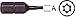 CRL 1/4" Hex T7 Tamper Torx Insert Bit