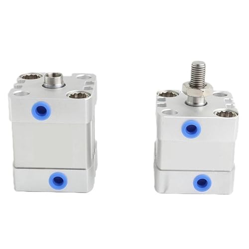 Vérin compact ADN-63-80 en aluminium pour guidage linéaire