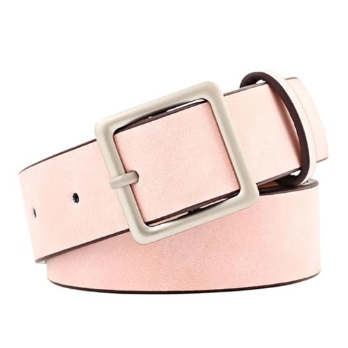 Women's Faux Leather Adjustable Belts Fashion Belt Vintage Metal Buckle Casual Square Spring Metal