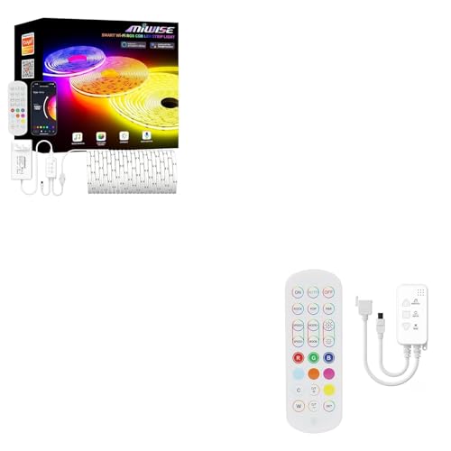 Tira de LED RGB COB 6.1 m Control Alexa Google miniatura 1