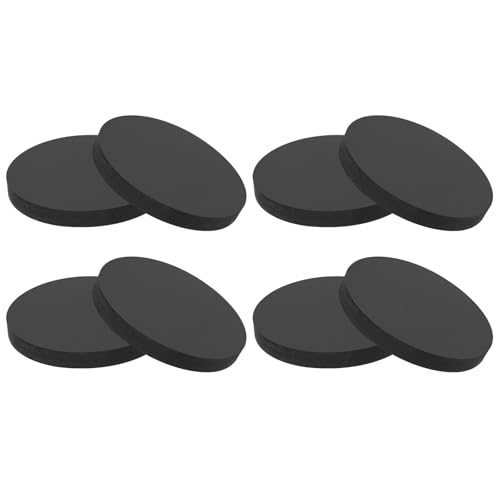 Patins Anti-Dérapants Pour Meubles protège-sol haute densité rond noir 8Pcs