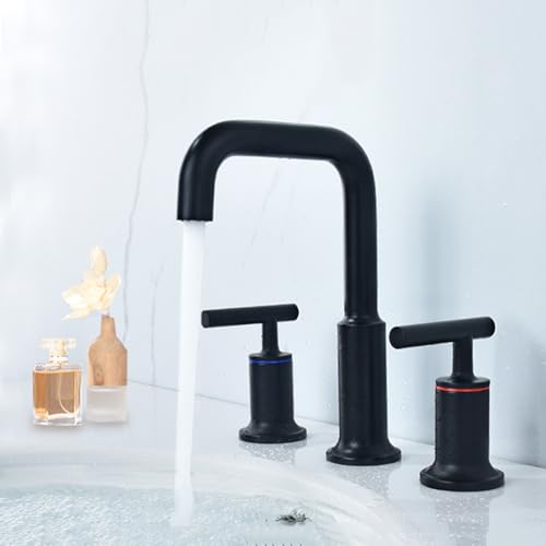 Mélangeur robinets de lavabo anti-traces double levier - 7