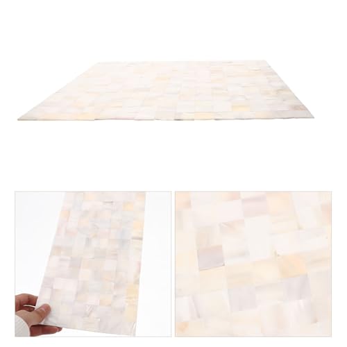 Carrelage mural adhésif blanc perle céramique 20mm sans joint BESTYASH