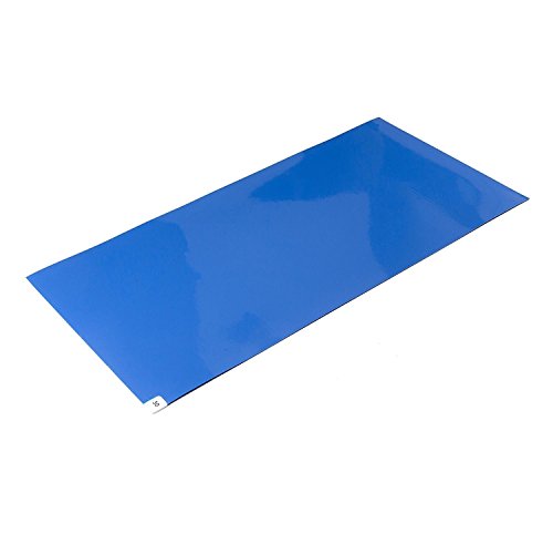 CleanPro® 18 in. x 45 in. Disposable Adhesive Sticky/Tacky Mats for Cleanrooms, 30 Sheets per Mat, 4 Count (Blue)