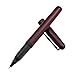 OHTO CR01 Ceramic Roller Ballpoint Pen, 0.5mm Fine Point, Thick Aluminum Barrel with Brass Components, Matte Wine Red Finish, Water-Based Black Ink, CR01-05-MWI