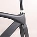 Compatible for Full Carbon Fixed Gear Frameset, Road and Gravel Bicycle Frame with Fork and Seat Post(Small)