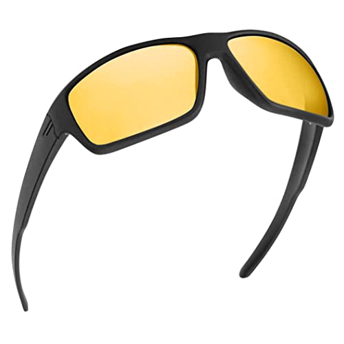 Image of TOROE Eyewear FIELD Wrap Around Sport Sunglasses With Polycarbonate Polarized Lenses, Lightweight TR90 Frame