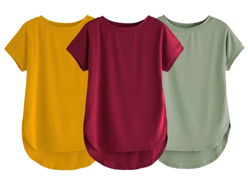 Image of Fabricorn Stylish Plain Up and Down Cotton Tshirt for Women