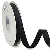 Ribbli Black Grosgrain Ribbon, 1/2 inches x Continuous 25 Yards, Use for Bows DIY Hair Accessories,Gift Wrapping, Craft and Sewing