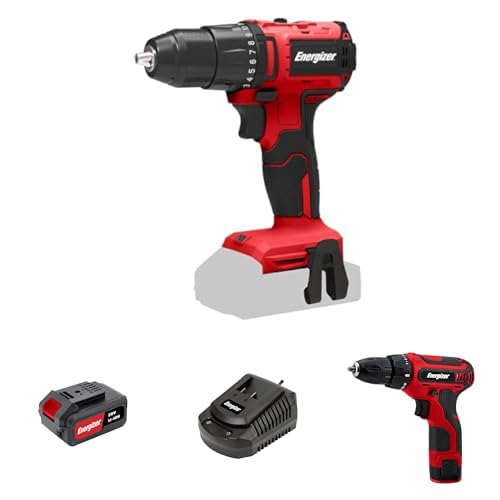 Pack perceuse visseuse 20V Energizer sans fil avec batterie 2Ah et chargeur