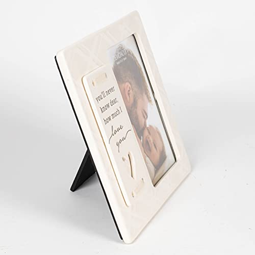 Demdaco You'll Never Know How Much I Love You Cream 8.5 X 7.5 Ceramic And Glass Children's Decorative Picture Frame #TOP1