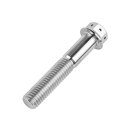 Vis à tête hexagonale M10 en acier argenté de haute précision pas 1,25 mm